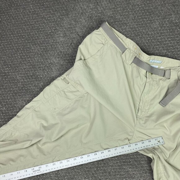 Columbia Insect Blocker Cargo Pants Men's XXL 34 Beige Belted Hiking Outdoor - Picture 14 of 15